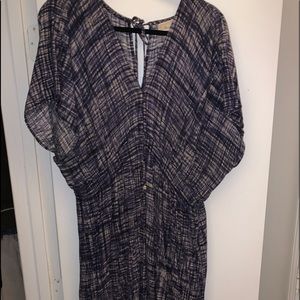 Designer Michael Kors ankle length maxi dress blue
